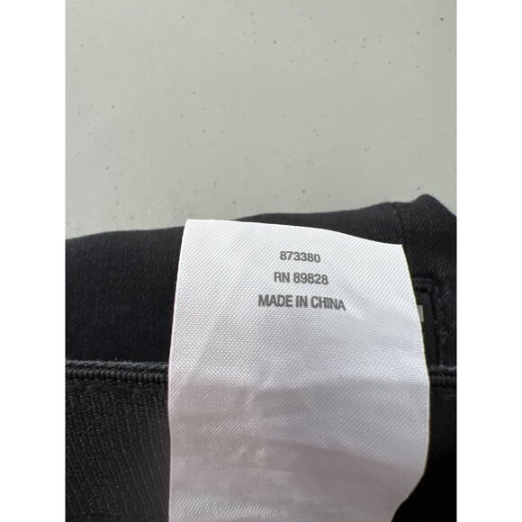 Wynne Denim Convertible Straight Flare Leg Jean Size 8 Petite Saturated Black - Picture 6 of 8